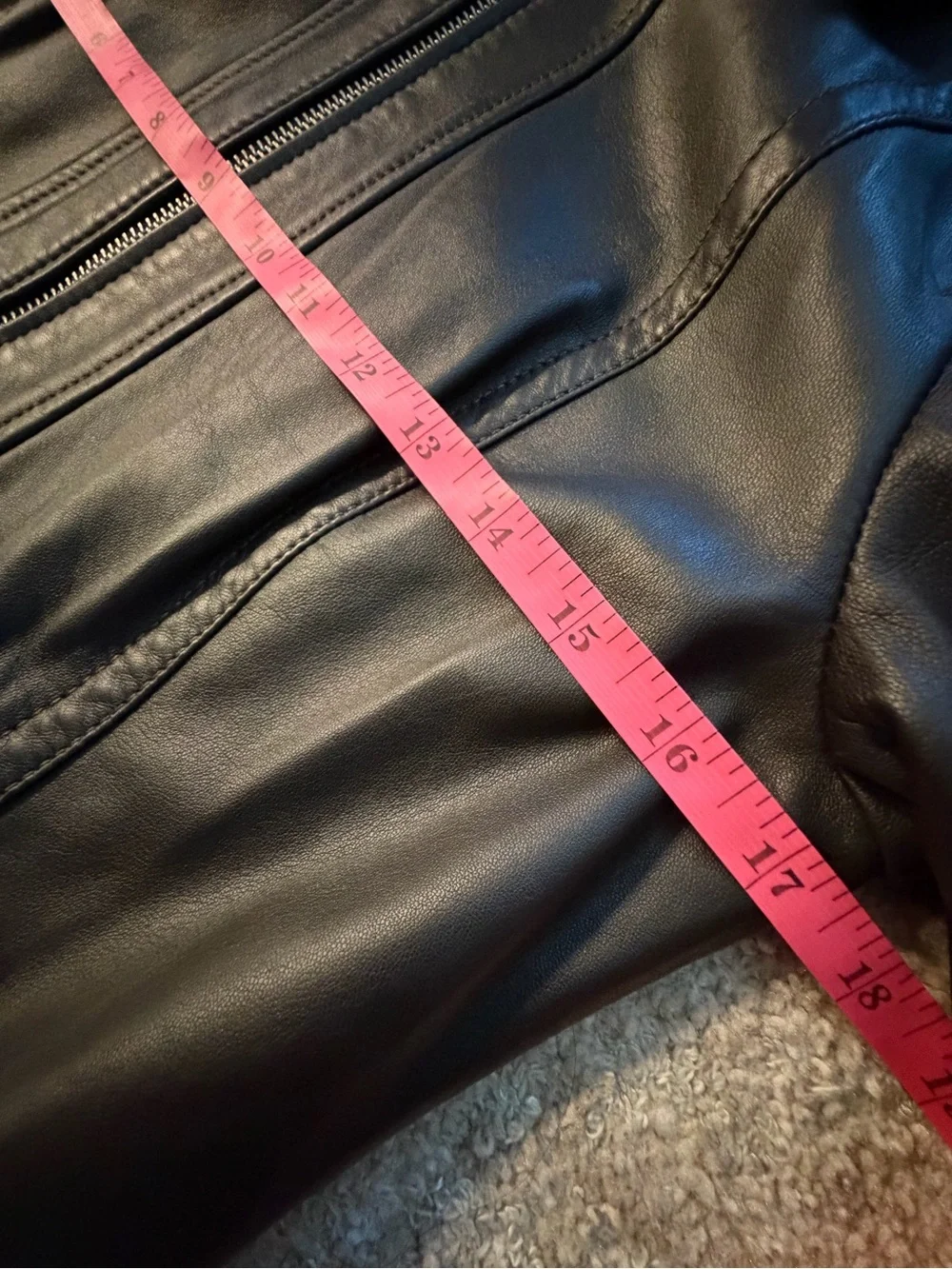 Coach Brown Leather Jacket with Signature Tan Lining